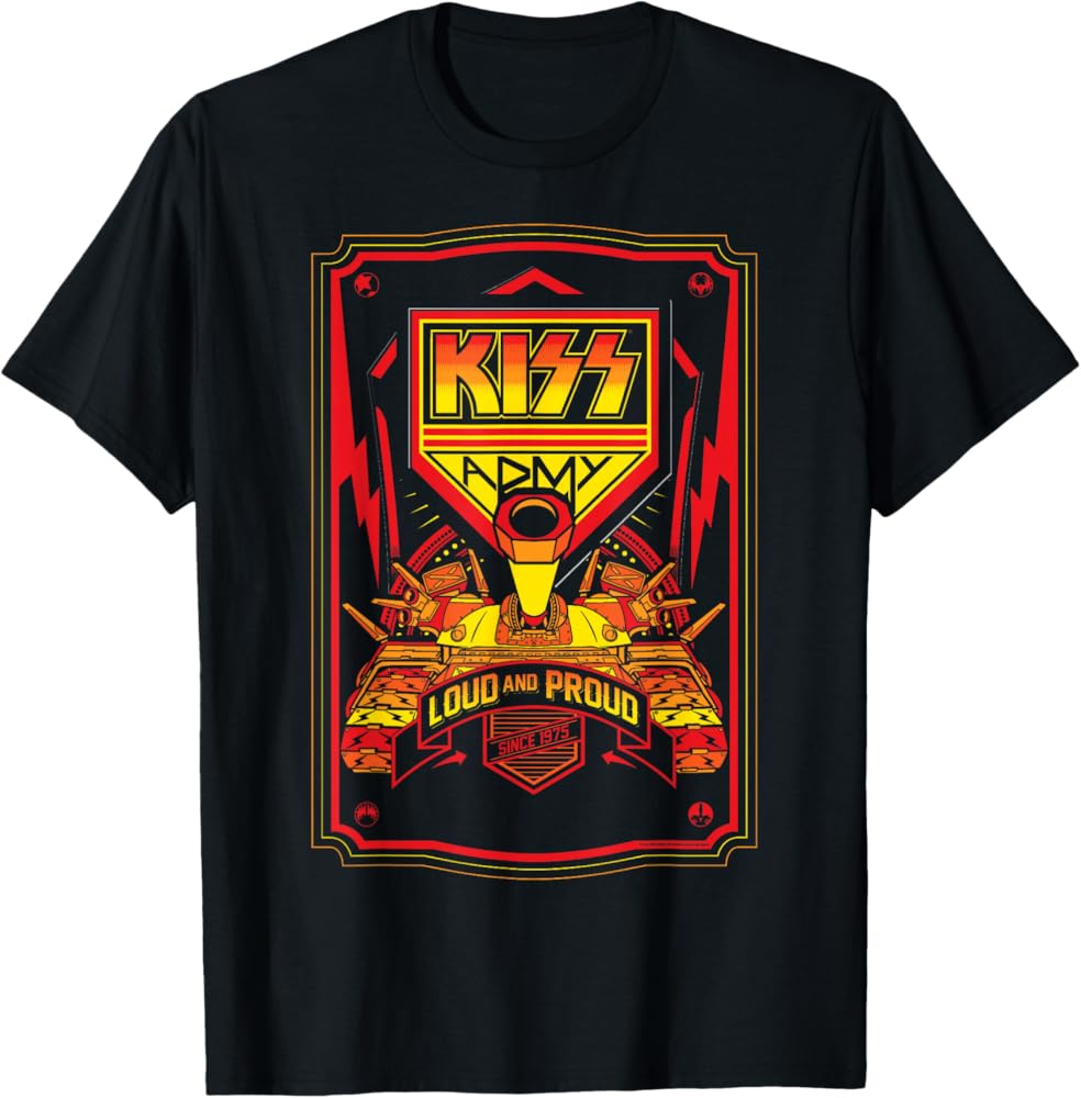 KISS ARMY Tシャツ キッス Amazon.com: KISS - KISS Army, Loud & Proud T-Shirt : Clothing